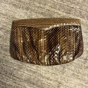 Vintage Lou Ran Snake Skin Purse Bag Clutch